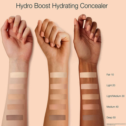 Neutrogena Hydro Boost Hydrating Concealer Stick for Dry Skin, Oil-Free, Lightweight, Non-Greasy and Non-Comedogenic Cover-Up Makeup with Hyaluronic Acid, 10/Fair, 0.12 Oz