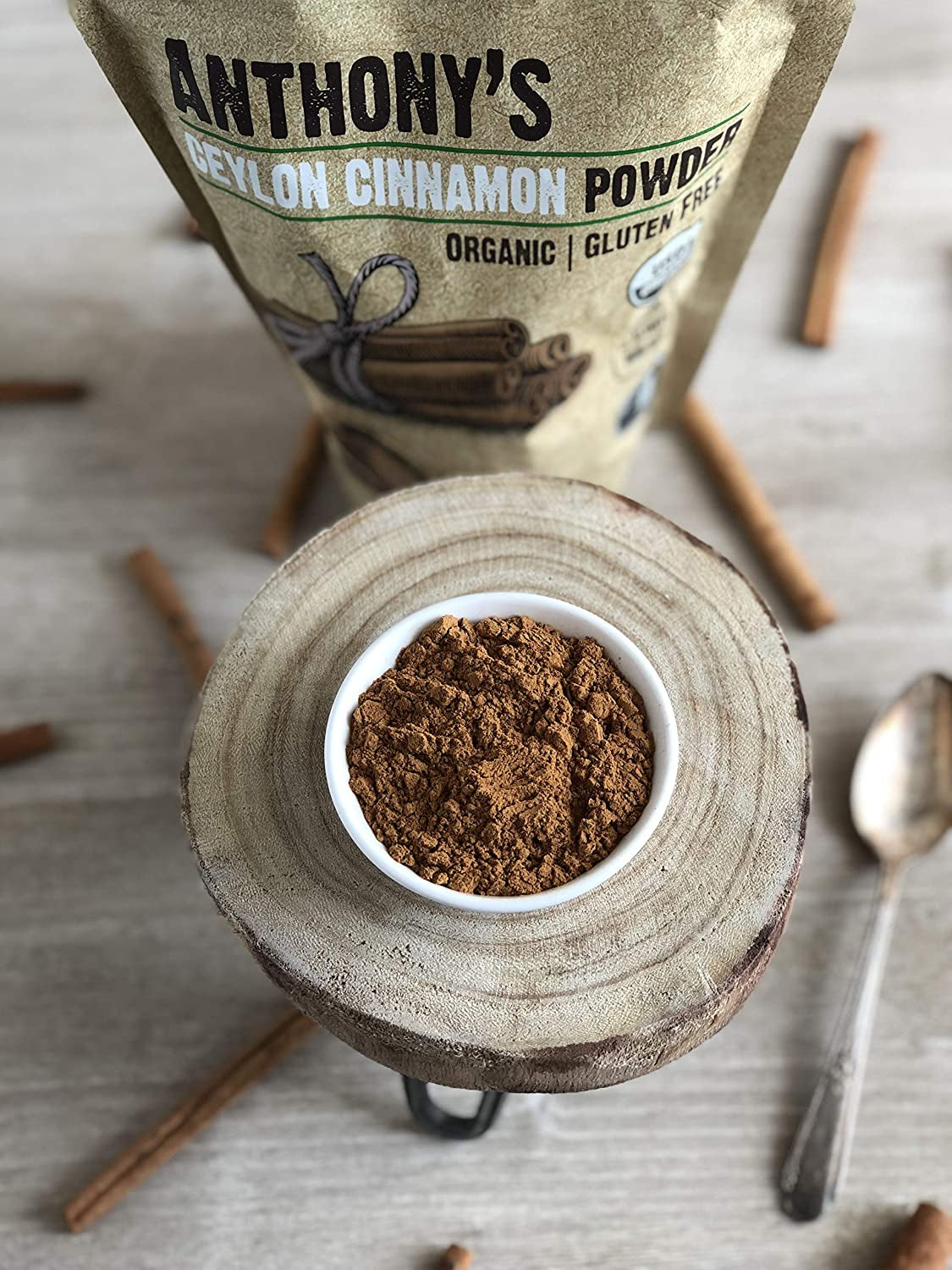 Anthony'S Organic Ceylon Cinnamon Powder, 1 Lb, Ground, Gluten Free, Non GMO, Non Irradiated, Keto Friendly