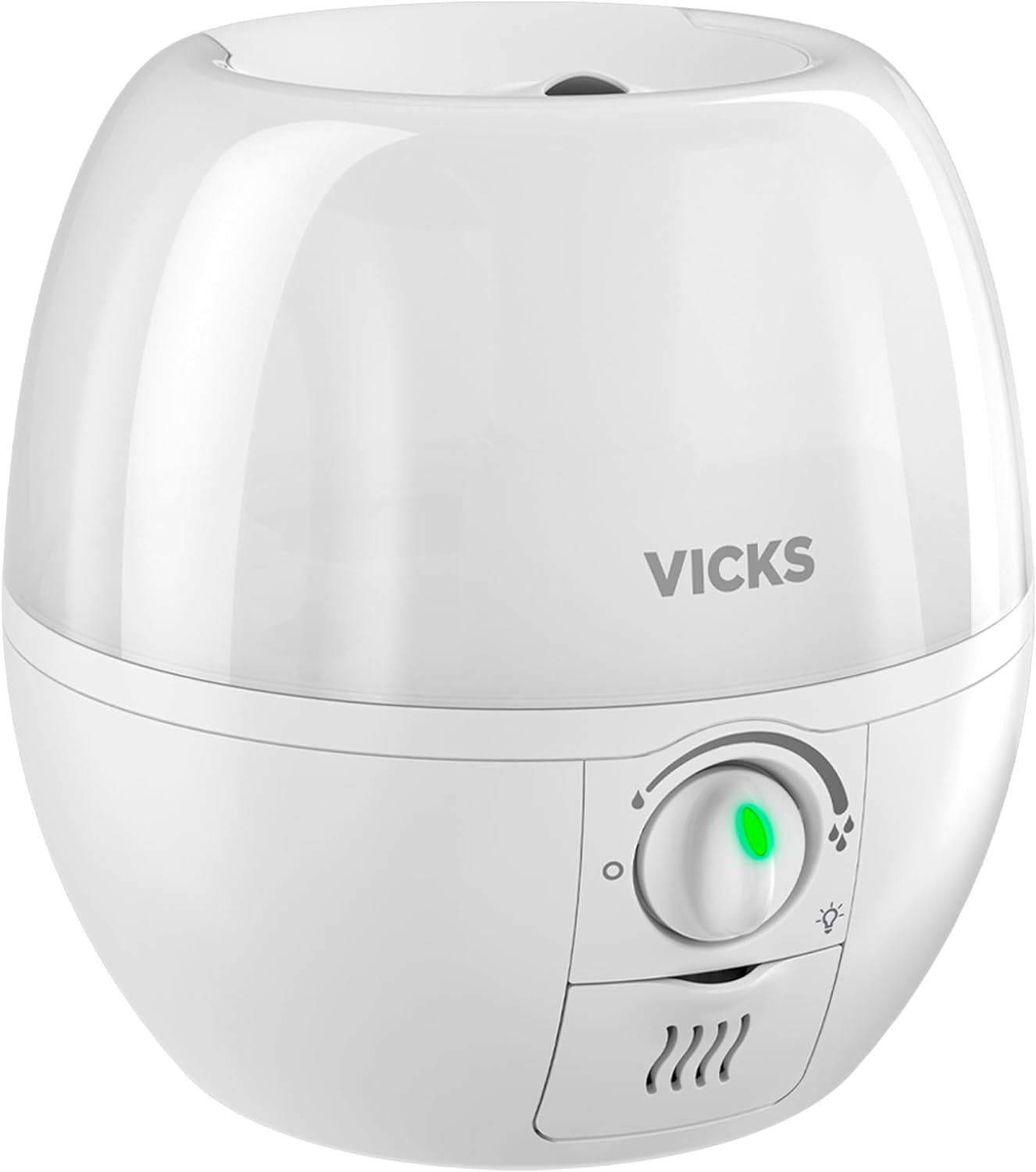 Vicks 3-In-1 Sleepytime Humidifier, 1 Brand Recommended by Pediatricians*. Cool Mist Humidifier with Night-Light, and Essential Oil Diffuser for Baby and Kids Rooms. Visible Cool Mist, White.