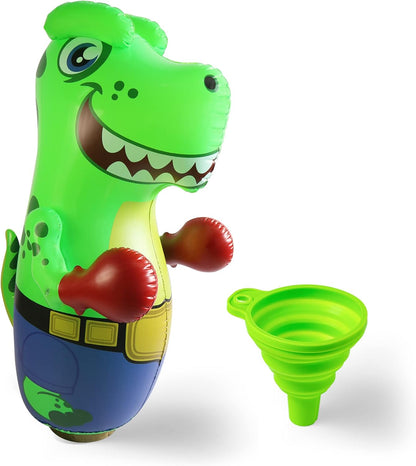 JOYIN Inflatable T-Rex Dinosaur Bopper 47 Inches, Bop Bag Inflatable Punching Toy, Kids Punching Bag with Bounce-Back Action