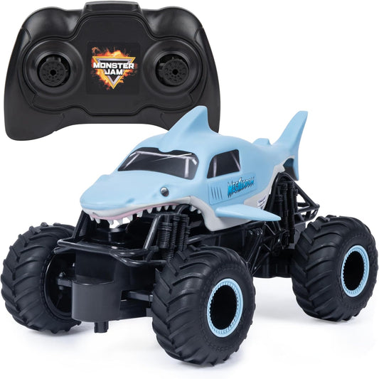 Monster Jam, Official Megalodon Remote Control Monster Truck for Boys and Girls, 1:24 Scale, 2.4 Ghz, Kids Toys for Ages 4-6+