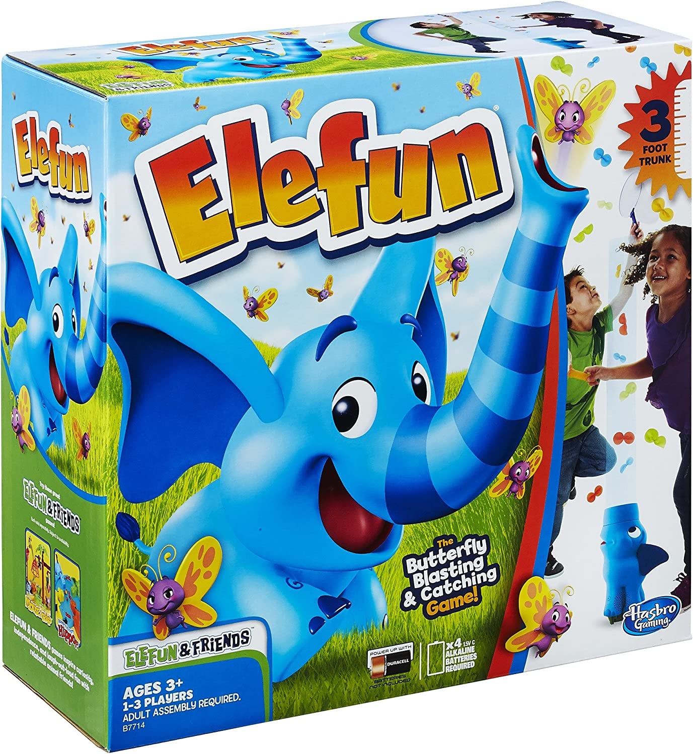 Hasbro Gaming Elefun and Friends Elefun Preschool Game with Butterflies and Music, Kids Games Ages 3 and Up, Board Games for Kids