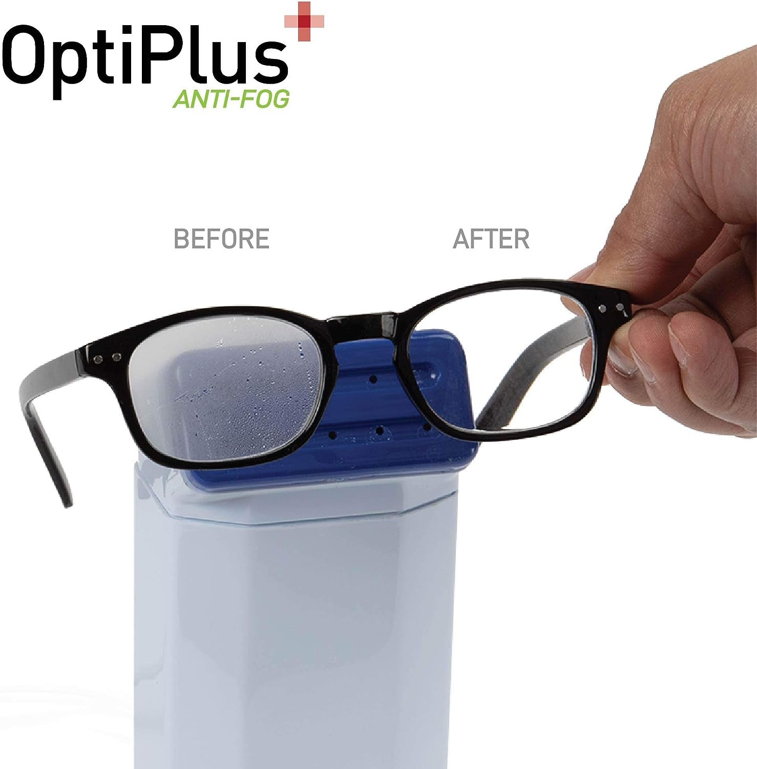 Optiplus anti Fog Pre-Moistened Cleaning Wipes for Glasses, Screens, Lenses - Quick-Dry, Scratch-Free, 100 Count