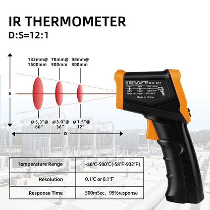 Digital Infrared Thermometer Temperature Gun Laser IR Cooking -50°C-550°C