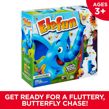 Hasbro Gaming Elefun and Friends Elefun Preschool Game with Butterflies and Music, Kids Games Ages 3 and Up, Board Games for Kids