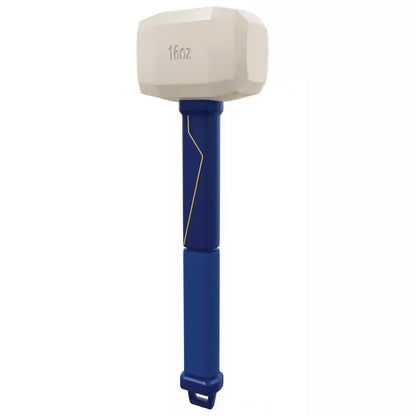 16 Oz. Pro Rubber Floor Mallet with 11.5 In. Plastic Handle