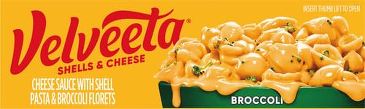 Velveeta Shells & Cheese with Broccoli Florets (9.4 Oz Box)