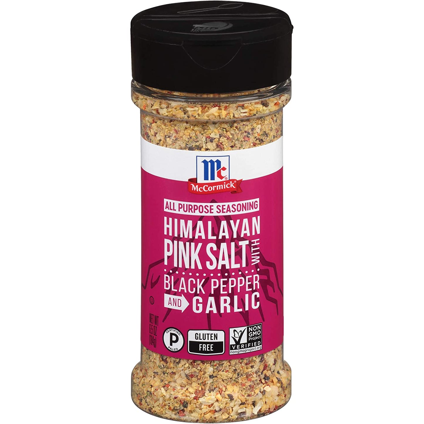 Mccormick, Himalayan Pink Salt with Black Pepper and Garlic All Purpose Seasoning, 6.5 Oz