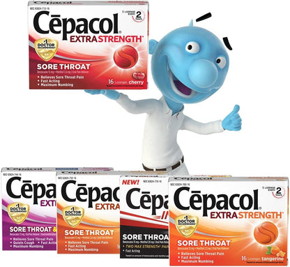 Cepacol Extra Strength Sore Throat Lozenges, Cherry 16Ct