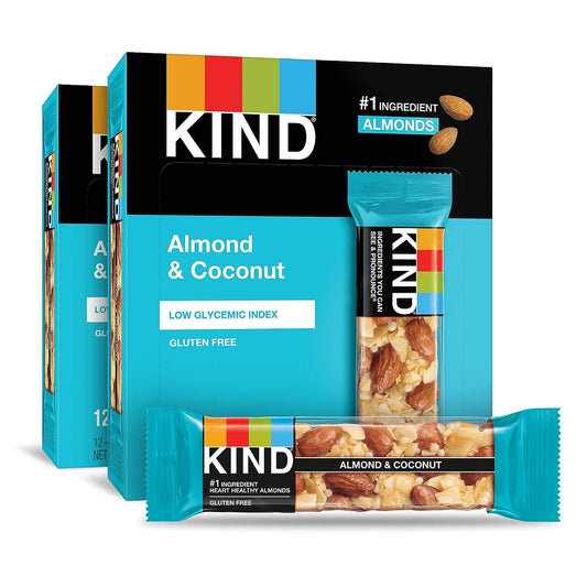 Bars, Almond and Coconut, Gluten Free, 1.4 Ounce Bars, 24 Count