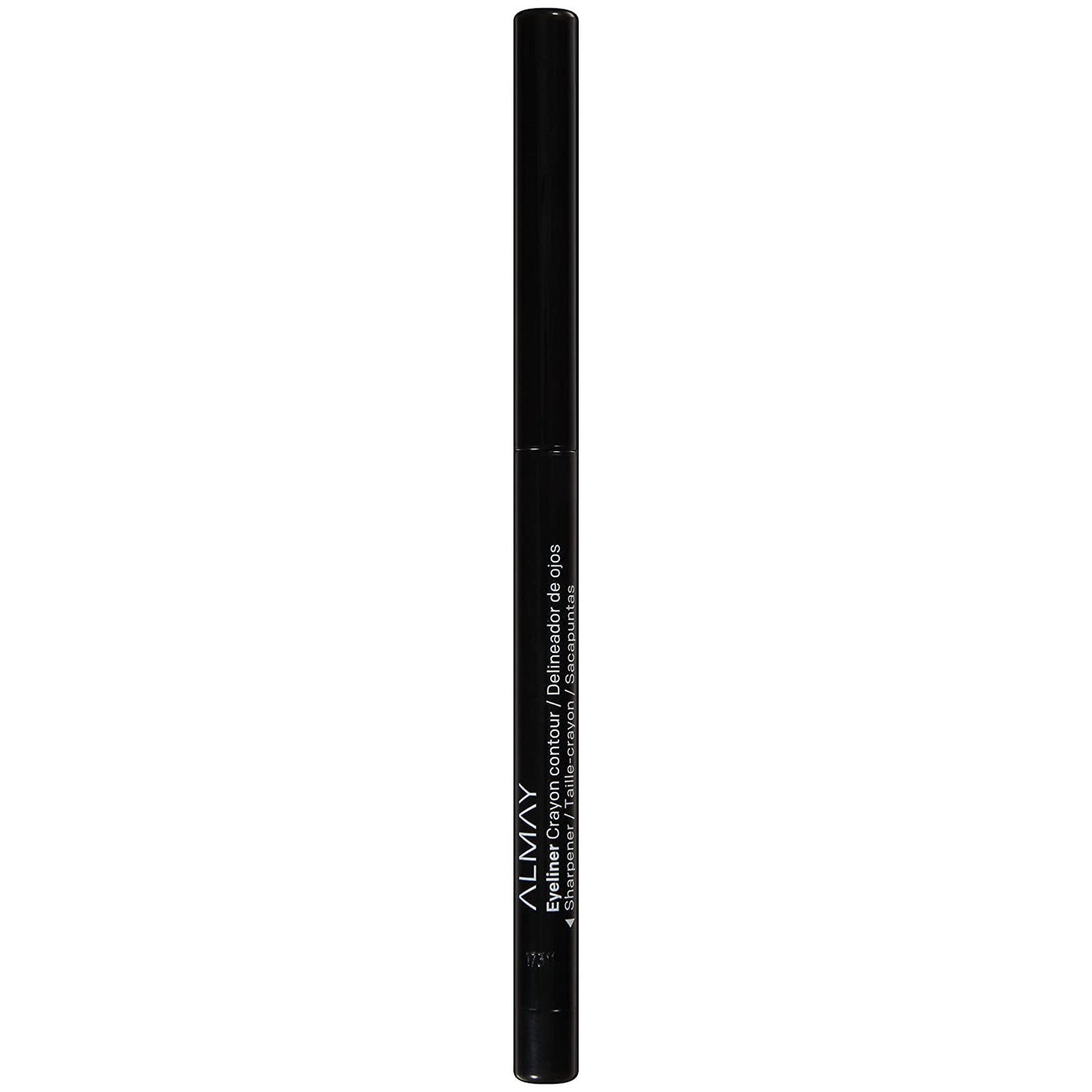 Almay Eyeliner Pencil, Hypoallergenic, Cruelty Free, Oil Free-Fragrance Free, Ophthalmologist Tested, Long Wearing and Water Resistant, with Built in Sharpener, 205 Black, 0.01 Oz