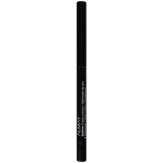 Almay Eyeliner Pencil, Hypoallergenic, Cruelty Free, Oil Free-Fragrance Free, Ophthalmologist Tested, Long Wearing and Water Resistant, with Built in Sharpener, 205 Black, 0.01 Oz