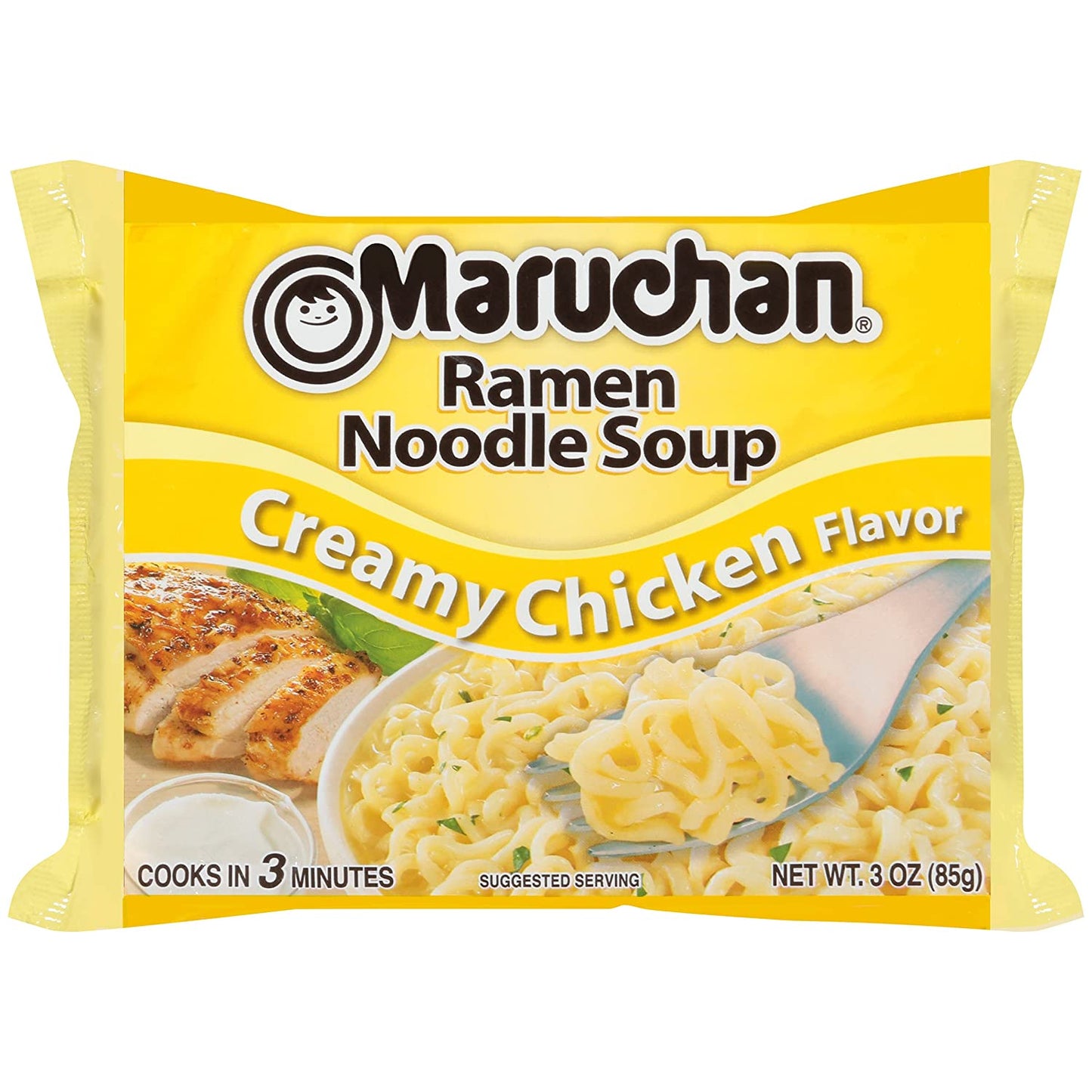 Maruchan Ramen Creamy Chicken Flavor, 3 Oz, Pack of 24