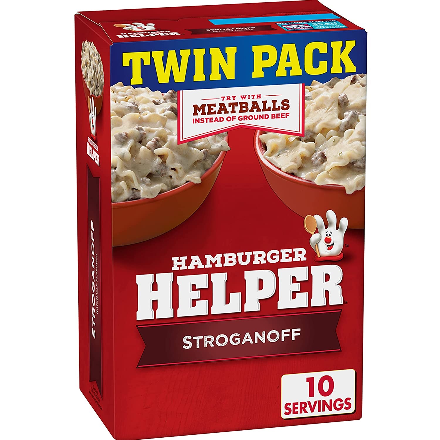 Betty Crocker Hamburger Helper Stroganoff, Pasta & Creamy Sauce Mix, Twin Pack, 13 Oz