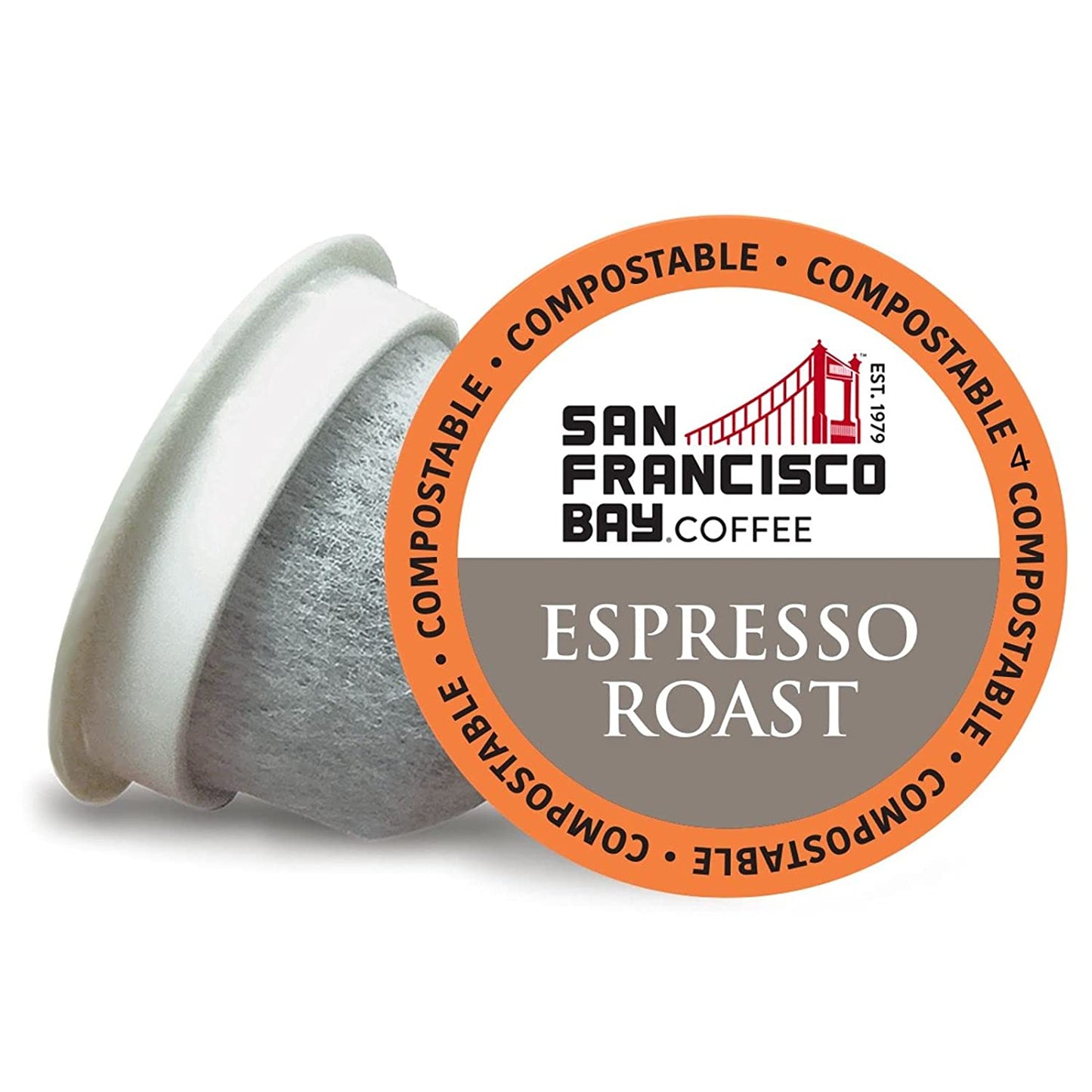 San Francisco Bay Compostable Coffee Pods - Espresso Roast (36 Ct) K Cup Compatible Including Keurig 2.0, Dark Roast