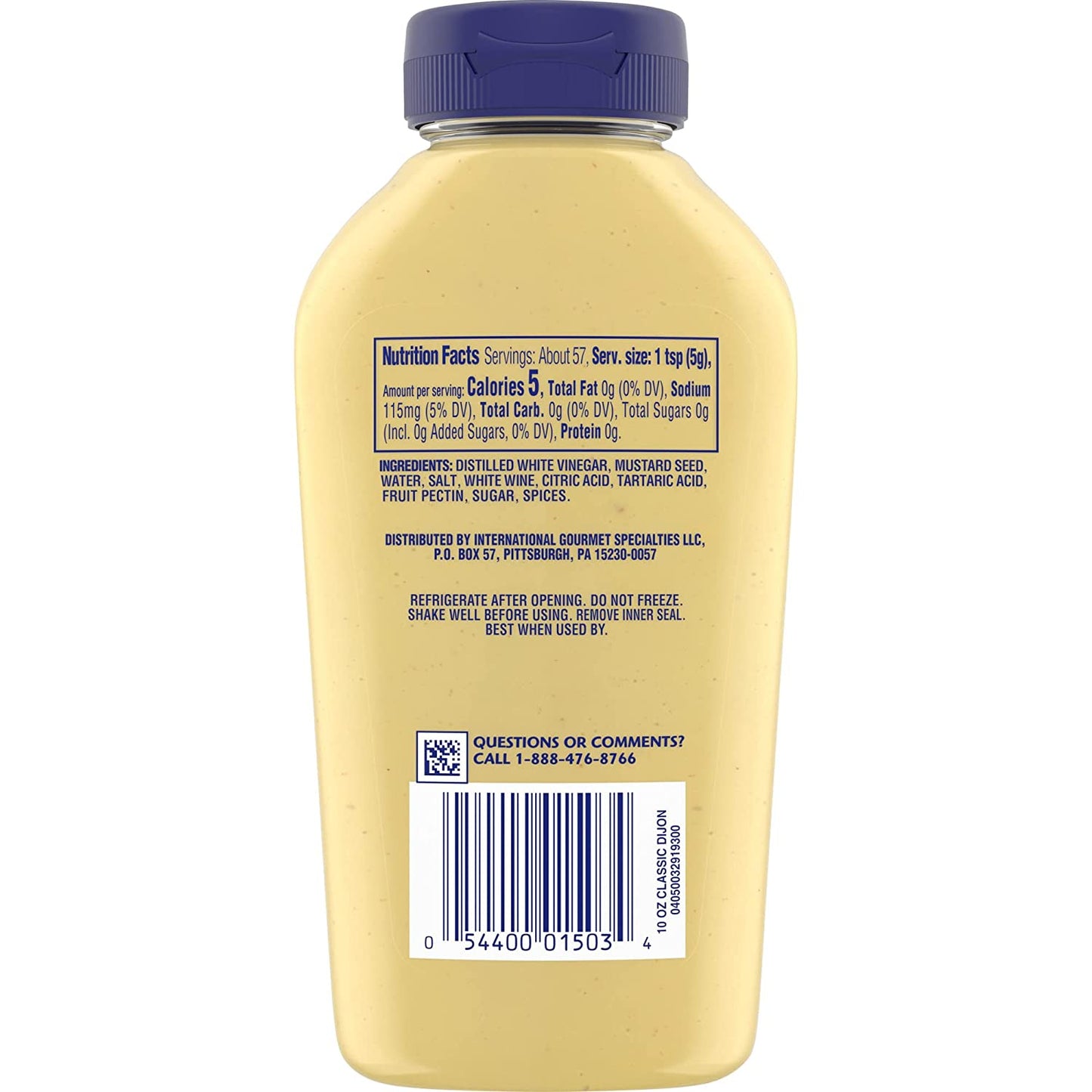 Grey Poupon Dijon Mustard (10 Oz Squeeze Bottle)