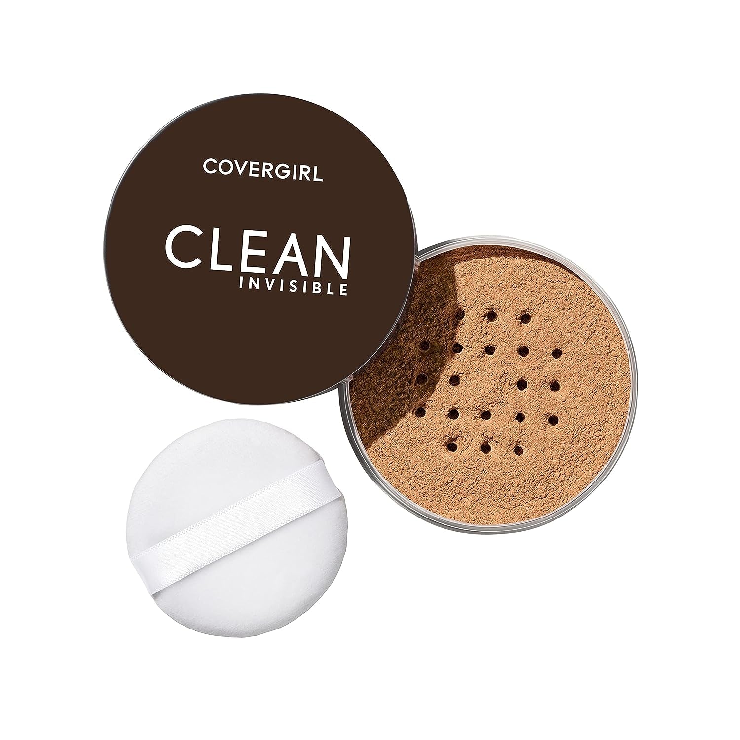 COVERGIRL Clean Invisible Loose Powder - Loose Powder, Setting Powder, Vegan Formula - Translucent Deep, 20G (0.7 Oz)