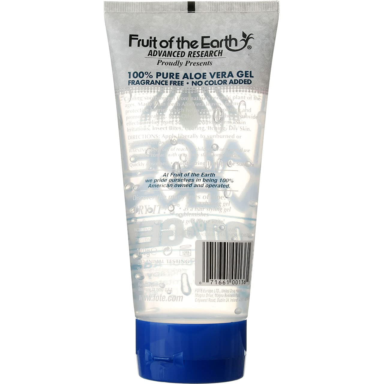 Fruit of the Earth Aloe Vera 100% Gel - 6 Oz