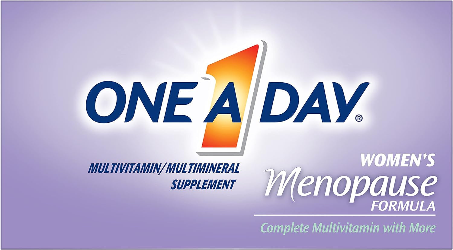 One a Day Women'S Menopause Multivitamin, Addresses Menopause Symptoms Such as Hot Flashes and Mild Mood Changes, Vitamin A, Vitamin C, Vitamin D, and Zinc for Immune Health Support, 50 Count