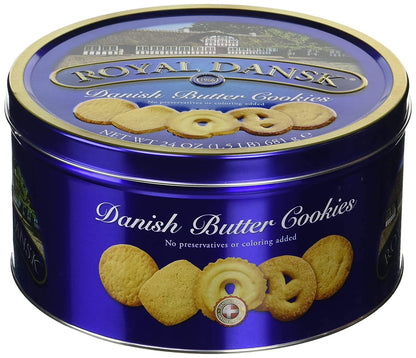 Royal Dansk Danish Cookies Tin, Butter, 24 Ounce