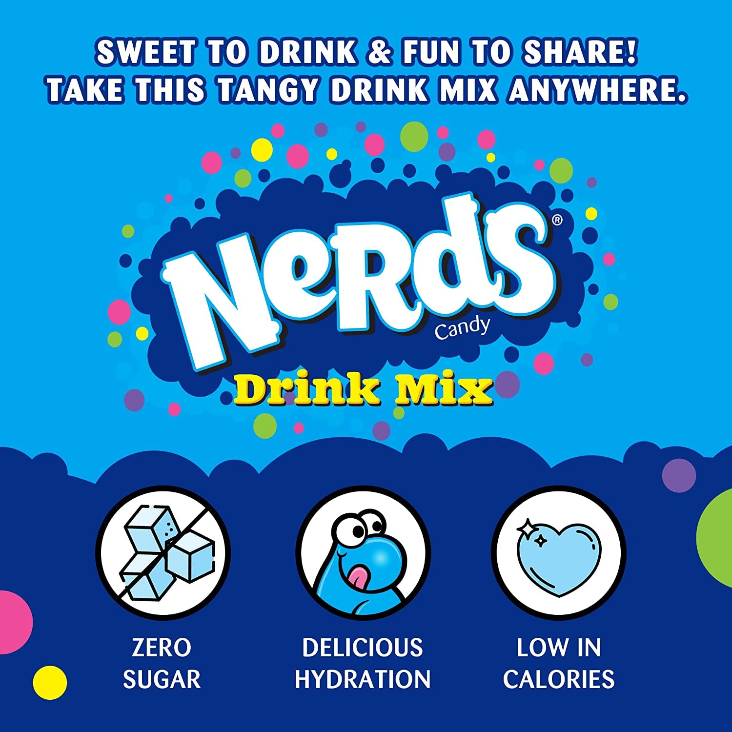 Nerds, Strawberry – Powder Drink Mix, Delicious Hydration, 12 Boxes Makes 72 Drinks