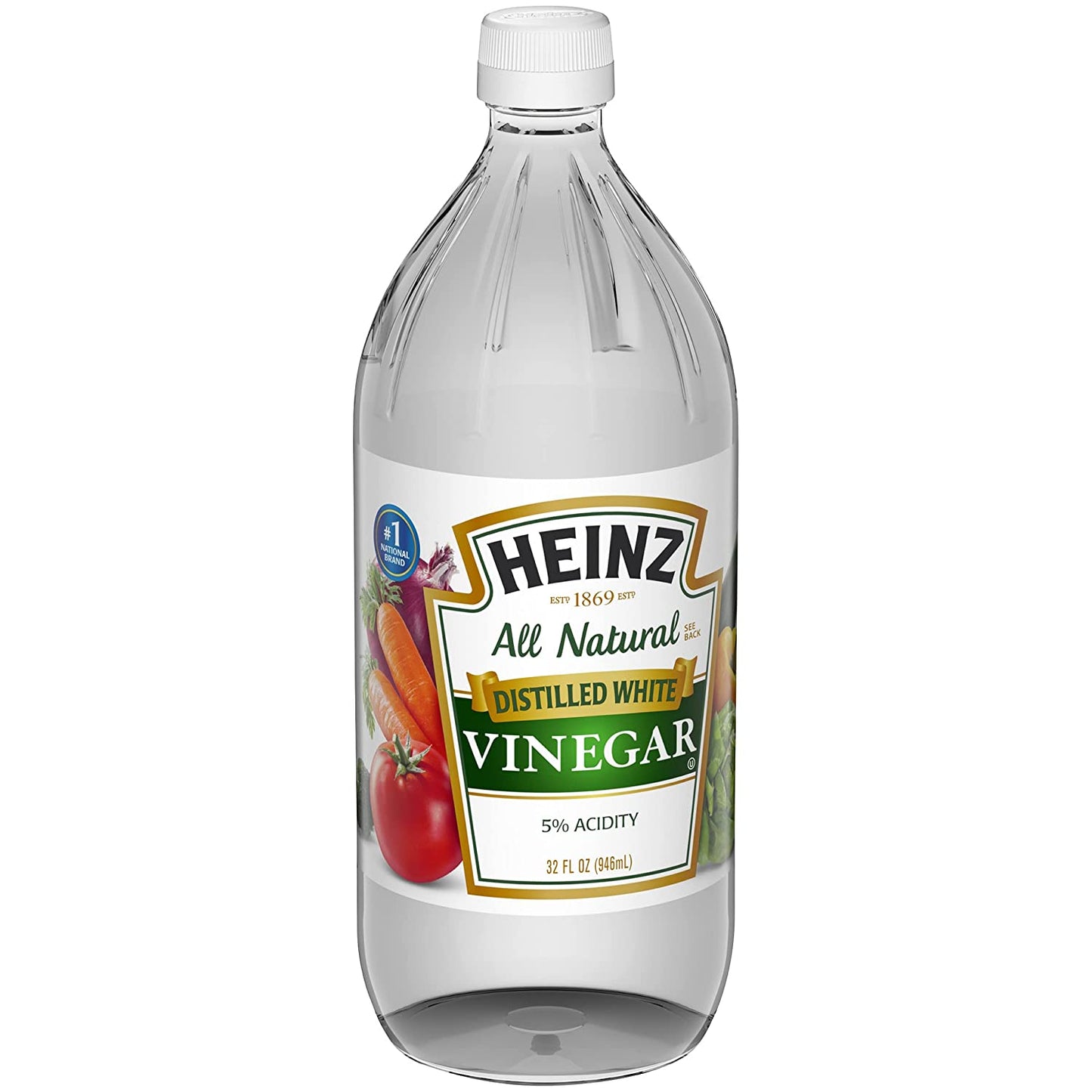 Heinz All Natural Distilled White Vinegar with 5% Acidity (32 Fl Oz Bottle)