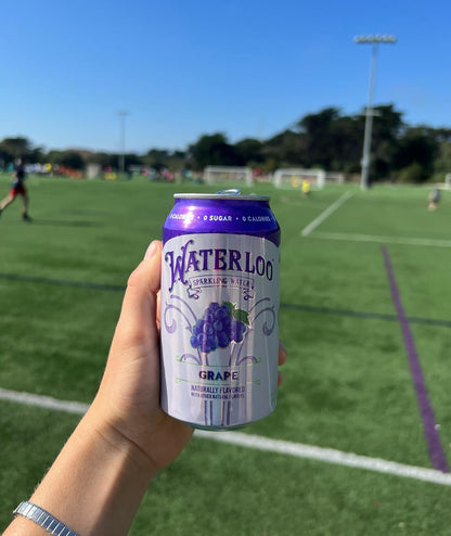 Waterloo Sparkling Water, Grape Naturally Flavored, 12 Fl Oz Cans, Pack of 12 | Zero Calories | Zero Sugar or Artificial Sweeteners | Zero Sodium