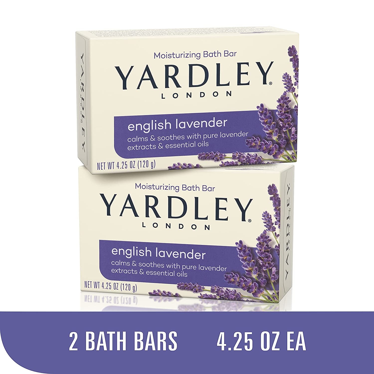 Yardley Bar Soap, English Lavender, 4.25 Ounce (Pack of 2)