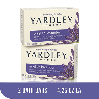 Yardley Bar Soap, English Lavender, 4.25 Ounce (Pack of 2)