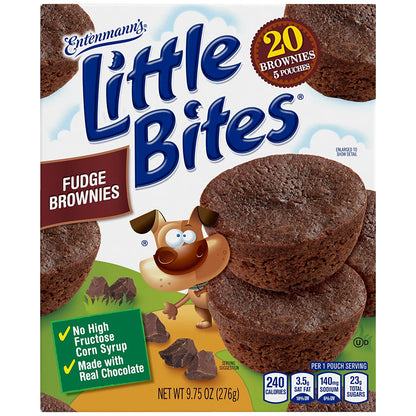 Entenmann'S Little Bites Fudge Brownie Mini Muffins 1 Pack (5 Pouches)