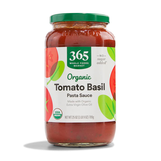 365 by Whole Foods Market, Organic Tomato Basil Pasta Sauce, 25 Ounce