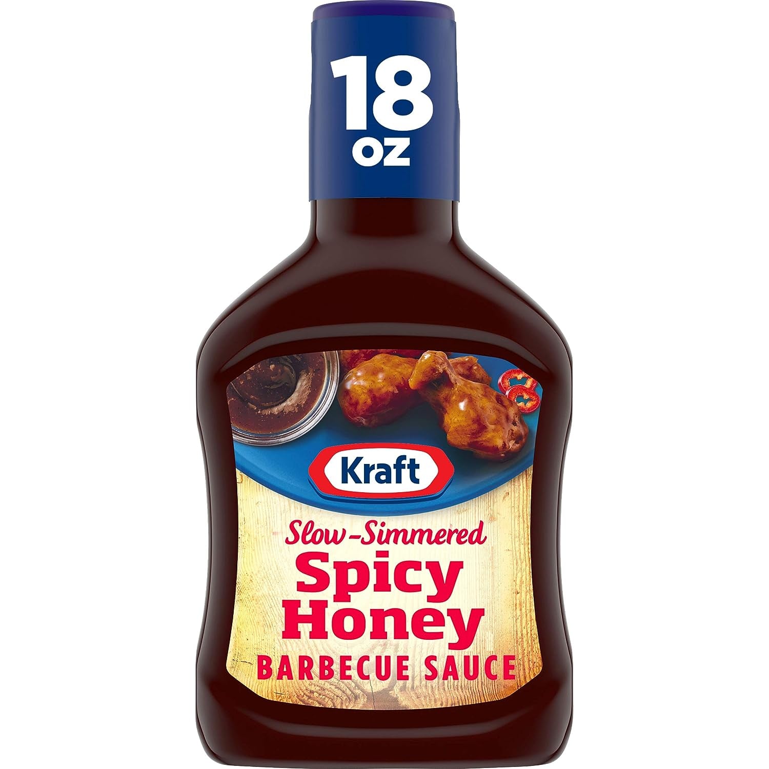 Kraft Spicy Honey Slow-Simmered BBQ Barbecue Sauce (18 Oz Bottle)