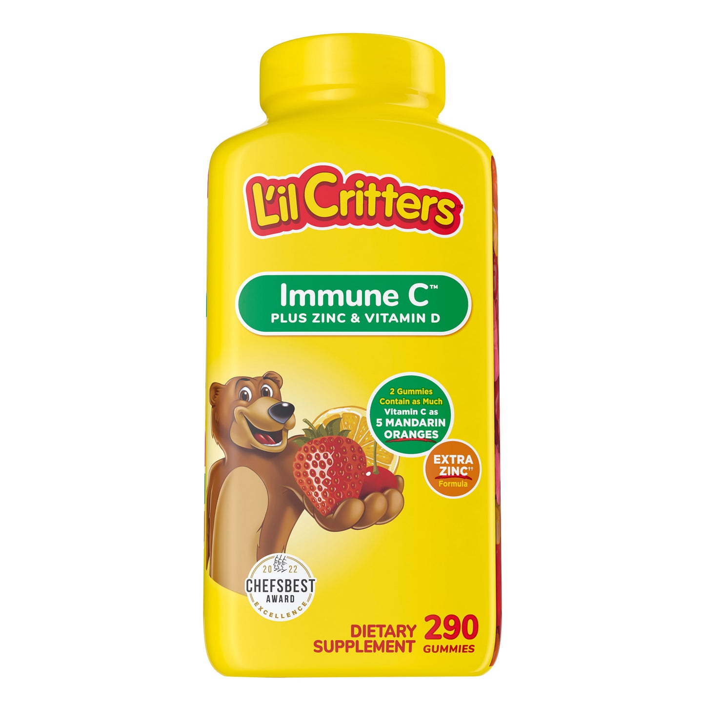 L'Il Critters Immune C Gummy Vitamin, 290 Count