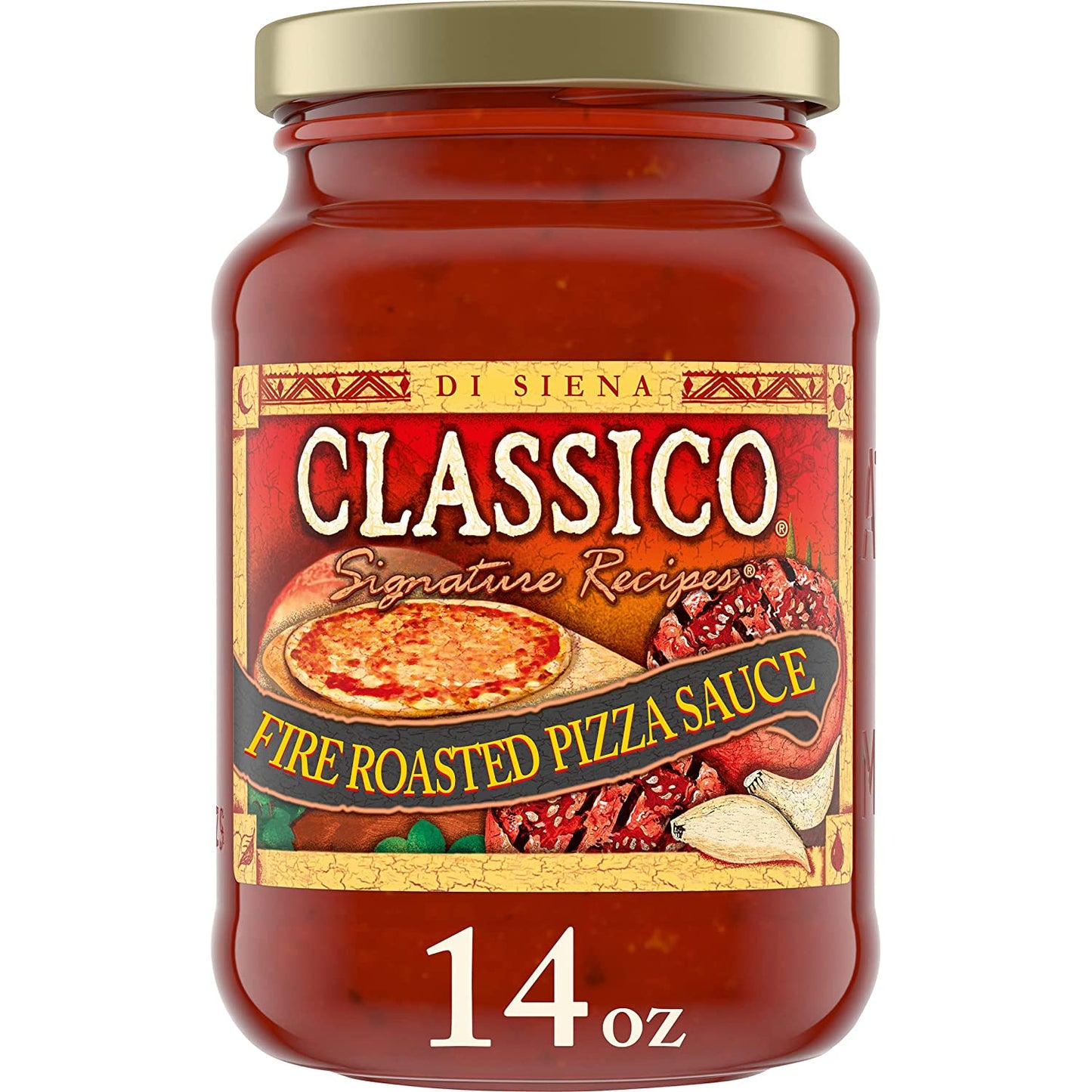 Classico Signature Recipes Fire Roasted Pizza Sauce 14 Oz Jar