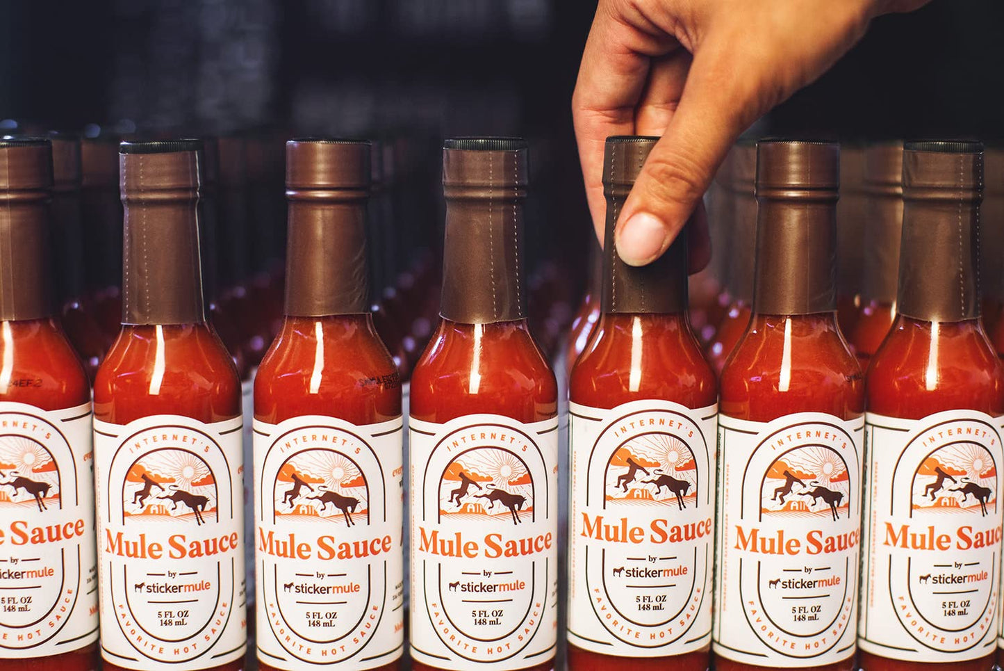 Mule Sauce - Hot Sauce with Habanero, Yellow Scotch Bonnet and Bhut Jolokia. (5 Oz, 1)