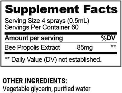 Propolis Throat Spray by Beekeeper'S Naturals - 95% Bee Propolis Extract, Natural Immune Support & Sore Throat Relief - Antioxidants, Keto, Paleo, Gluten-Free (1.06 Oz)(Pack of 1)