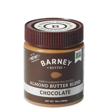 Barney Butter Almond Butter, Chocolate, 10 Ounce Jar, Skin-Free Almonds, No Stir, Non-Gmo, Gluten Free, Keto, Paleo, Vegan