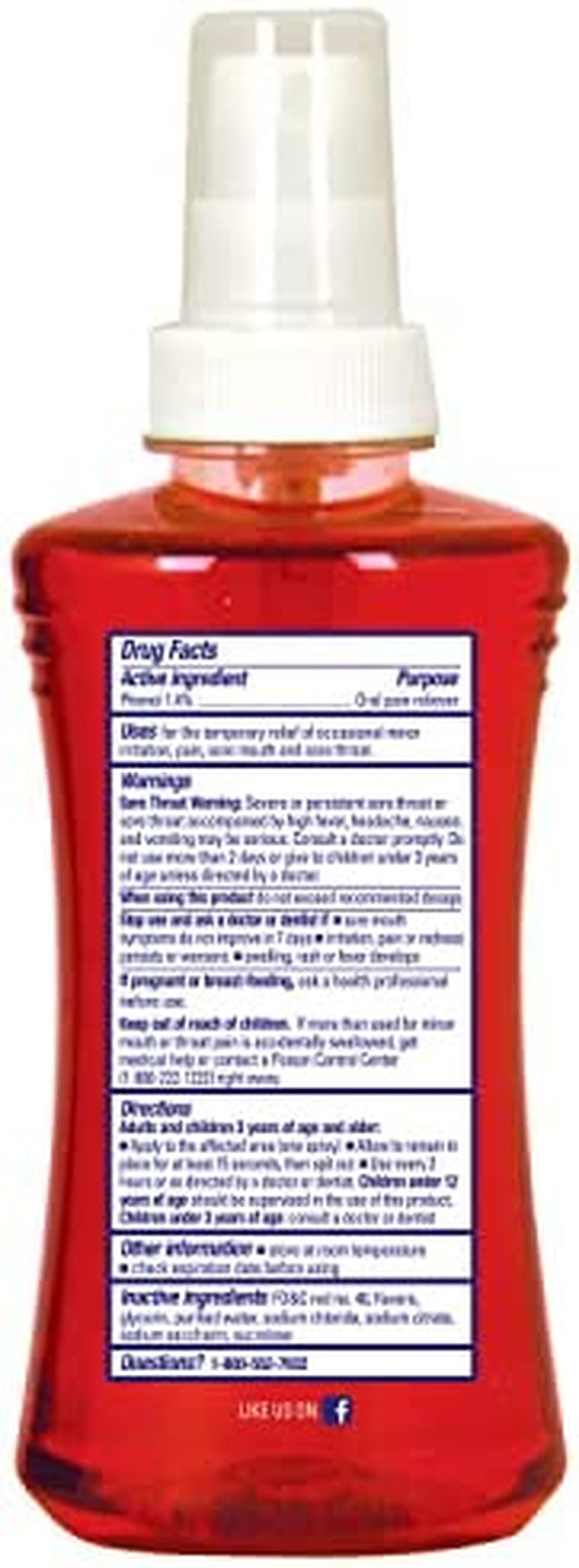 Chloraseptic Sore Throat Spray, Cherry, 6 Fl Oz, 1 Bottle