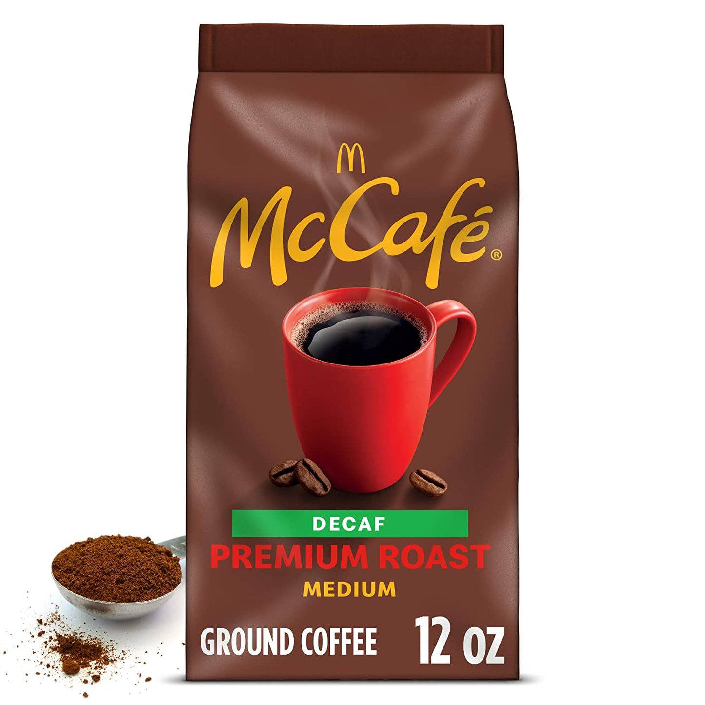 Mccafe Medium Roast Ground Coffee, Premium Roast Decaf, 12 Oz