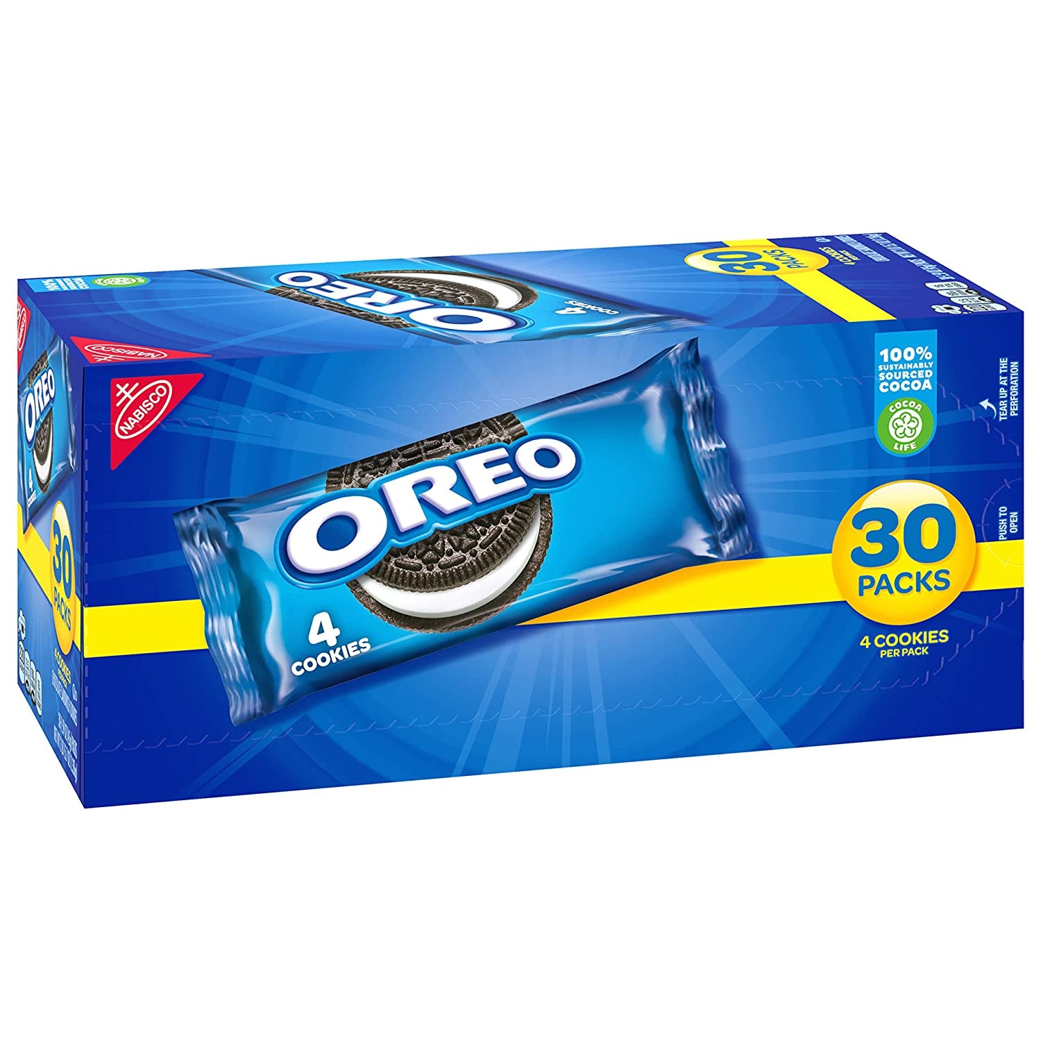 OREO Chocolate Sandwich Cookies, 30 - 1.59 Oz Snack Packs