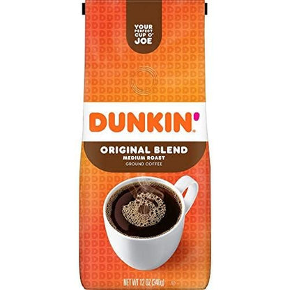 Dunkin' Original Blend Medium Roast Ground Coffee, 12 Ounces