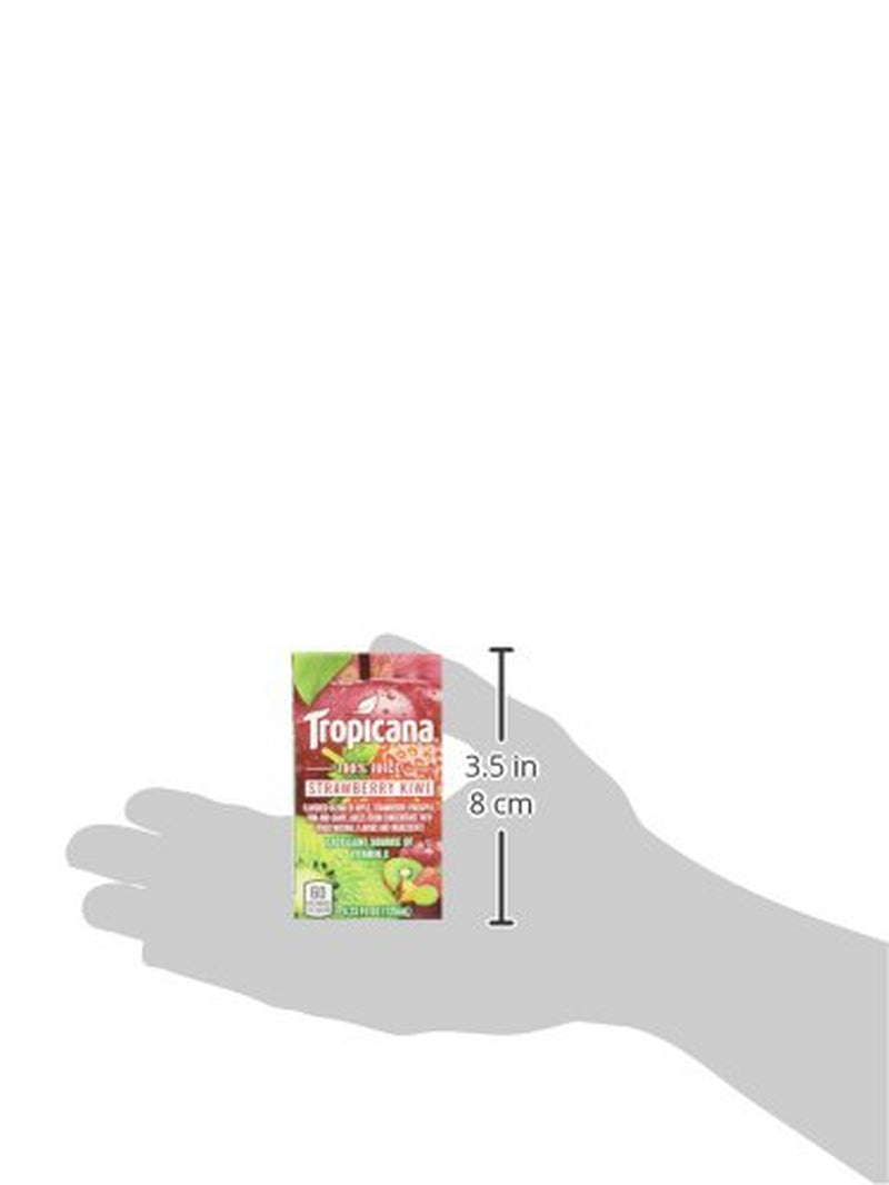 Tropicana 100% Juice Box, Strawberry Kiwi, 4.23 Oz Boxes, 44 Count