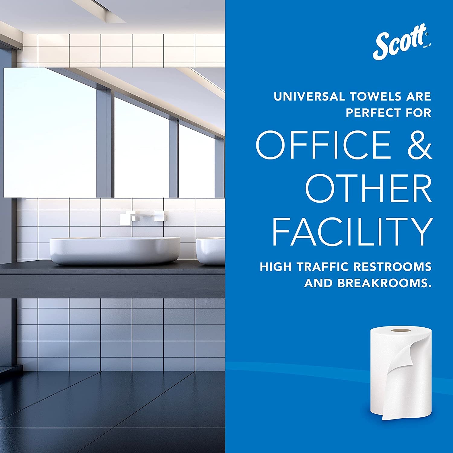 Scott High-Capacity Hardwound Roll Towels, 1 1/2 In., 8 In. X 1,000 Ft.