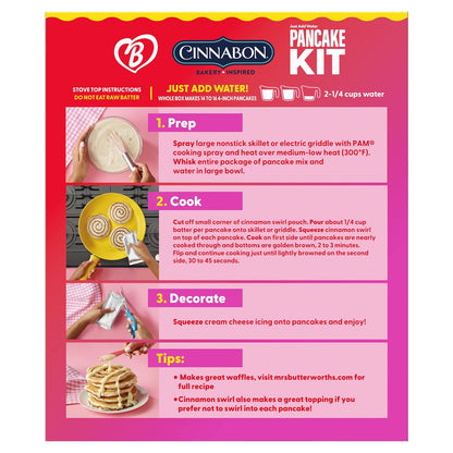 Mrs. Butterworth'S Epic Cinnabon Bakery Inspired Pancake Kit, 25 Oz.