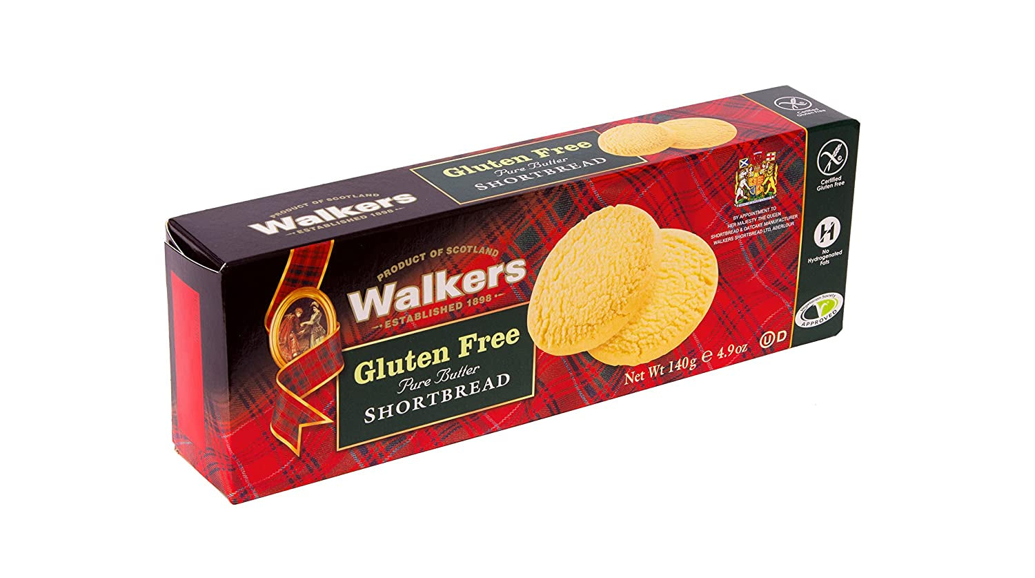 Walkers Shortbread Cookies, Pure Butter Shortbread Rounds, Gluten Free, 4.9 G.