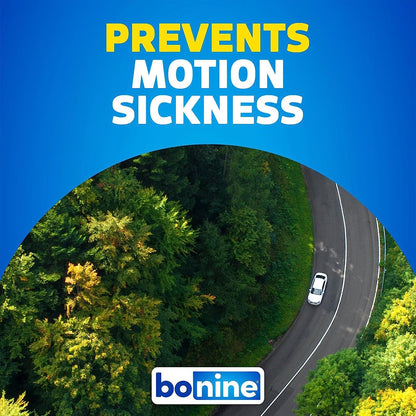 Non-Drowsy Bonine for Motion Sickness Relief, Sea Sickness, Car Sickness, Nausea and Vomiting, with Meclizine Hcl 25Mg, Raspberry, Travel-Sized 16Ct (Packaging May Vary)