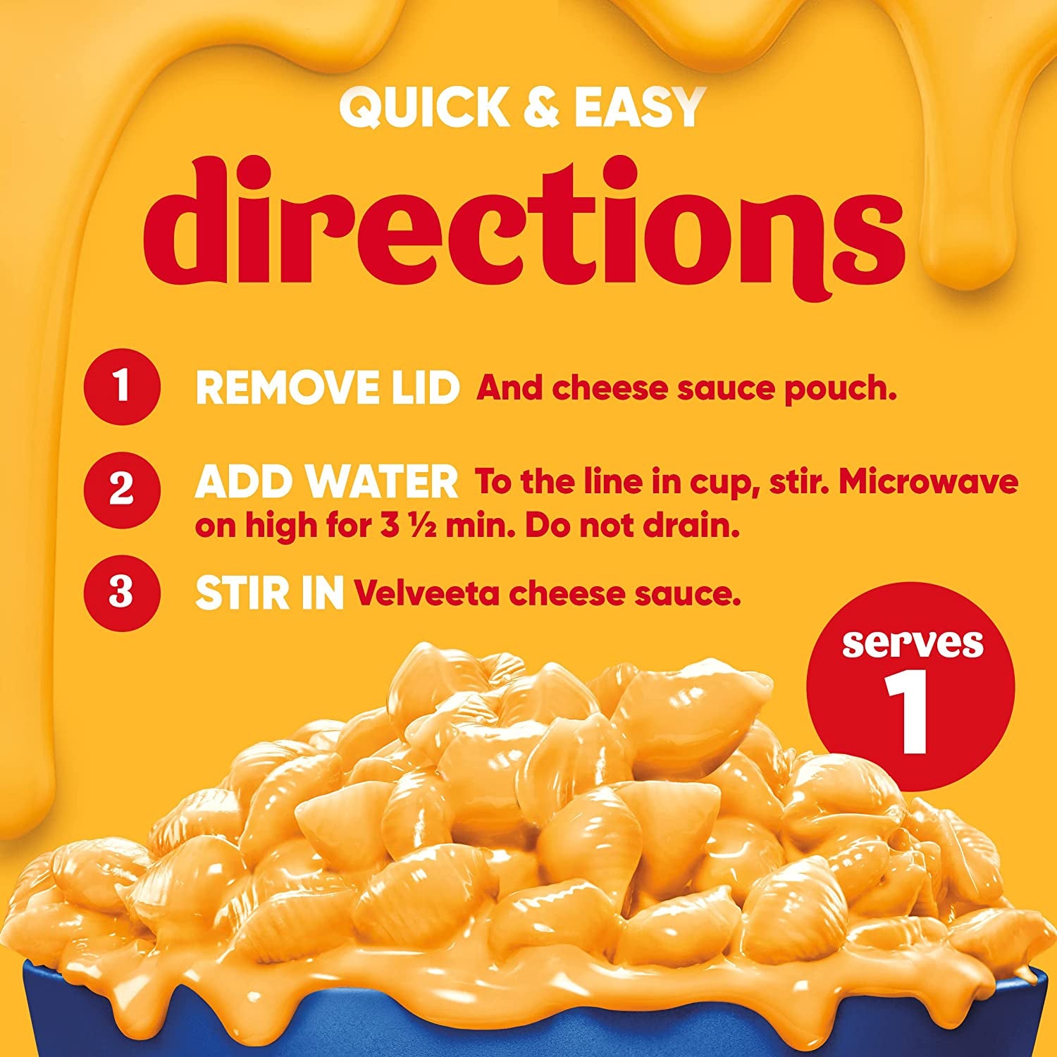 Velveeta Shells & Cheese Original Microwavable Macaroni and Cheese Cups (8 Ct Pack, 2.39 Oz Cups)