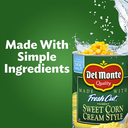 Del Monte Canned Fresh Cut Golden Sweet Cream Style Corn, 14.75-Ounce 2001312