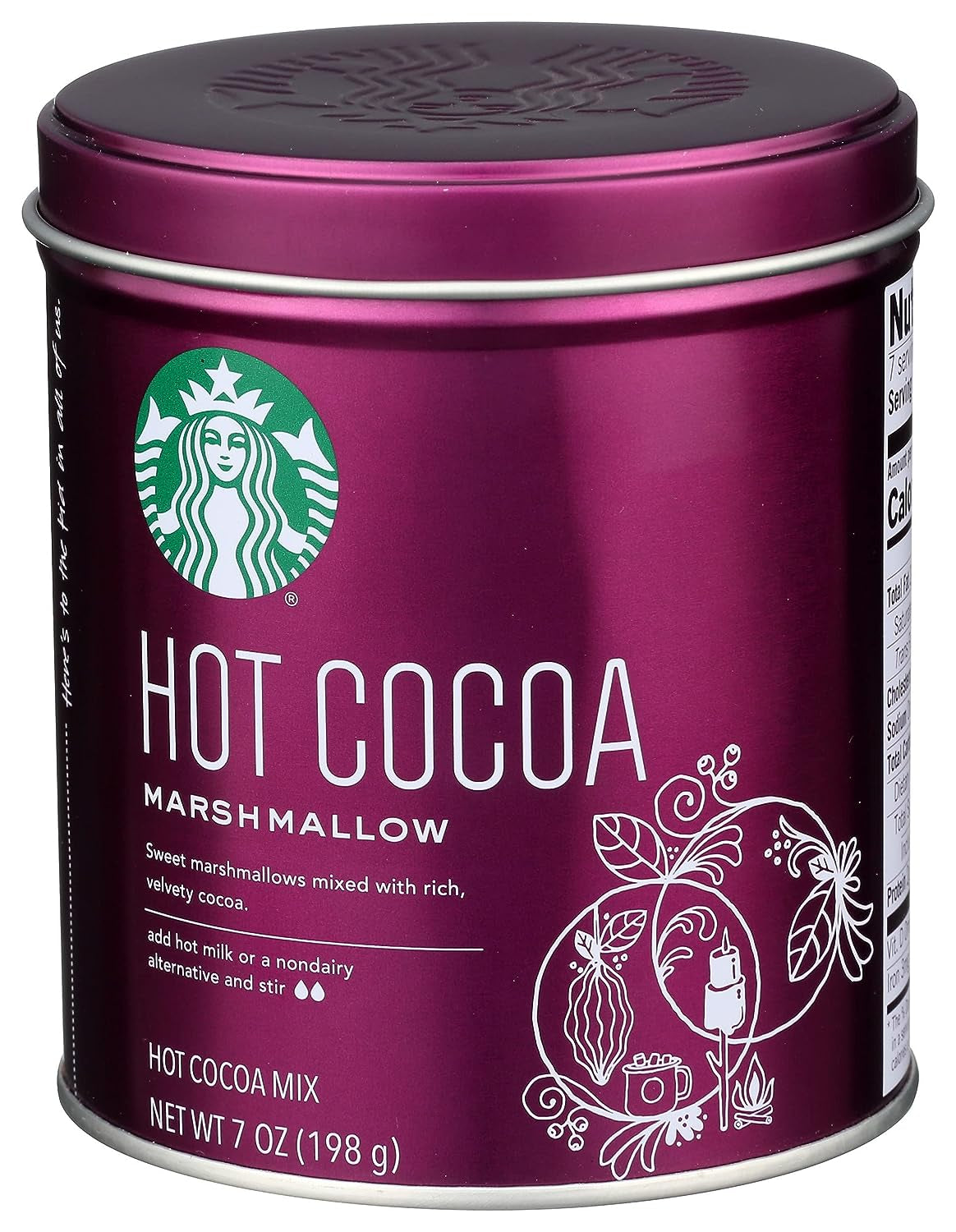 Hot Cocoa Marshmallow Tin, 7 Oz.