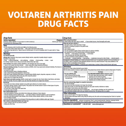 Voltaren Arthritis Pain Gel for Powerful Topical Arthritis Pain Relief, No Prescription Needed - 5.29 Oz/150 G Tube